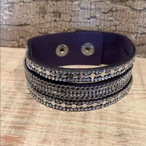 Dark purple wrap bracelet
